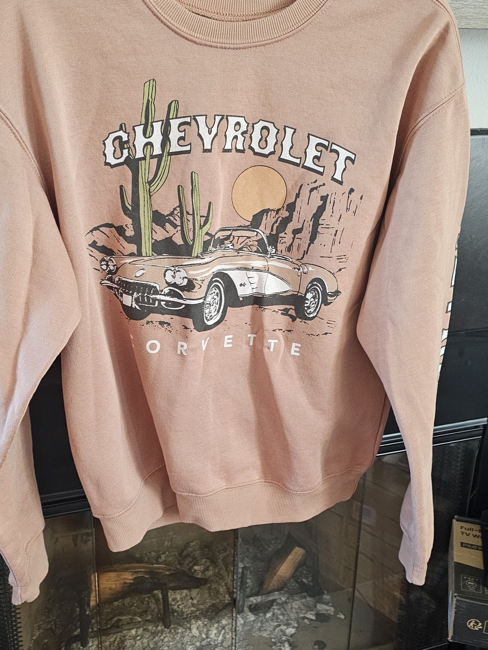 Chevrolet Corvette Graphic Sweatshirt - Camel